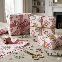Minimalistische Abstracte Geometrische Roze goud Cadeaupapier