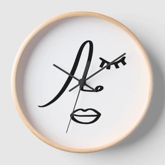 Minimalistische Abstracte Gezicht Moderne Kunst De (Voorkant)