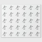Minimalistische Abstracte Gezicht Moderne Kunst De Cadeaupapier (Vlak)