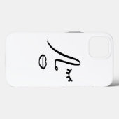 Minimalistische Abstracte Gezicht Moderne Kunst De Case-Mate iPhone Case (Achterkant (horizontaal))