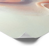 Minimalistische Abstracte golfkunst – Zachte gradi Poster (Hoek)