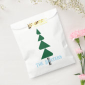 Minimalistische Abstracte Groene Chic Kerstboom Bedankzakje (Gezegeld)