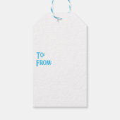 Minimalistische Abstracte Groene Chic Kerstboom Cadeaulabel (Achterkant)