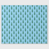 Minimalistische Abstracte Groene Chic Kerstboom Cadeaupapier (Vlak)
