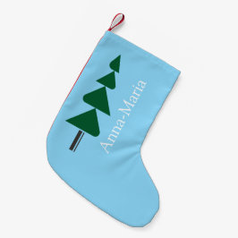 Minimalistische Abstracte Groene Chic Kerstboom Kleine Kerstsok