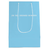Minimalistische Abstracte Groene Chic Kerstboom Medium Cadeauzakje (Achterkant)