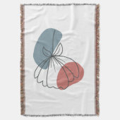 Minimalistische Abstracte kunst aan de muur Deken (Voorkant Verticaal)