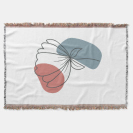 Minimalistische Abstracte kunst aan de muur Deken