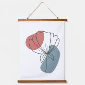 Minimalistische Abstracte kunst aan de muur Hangend Wandkleed (Voorkant)