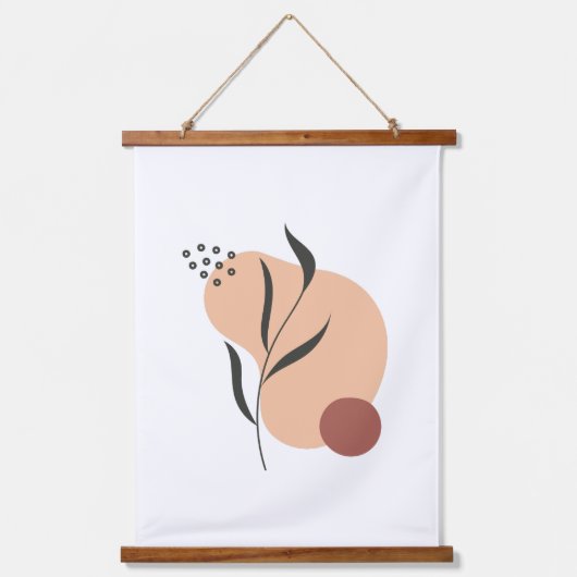 Minimalistische Abstracte kunst aan de muur Hangend Wandkleed (Voorkant)