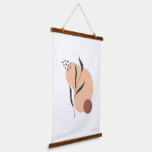 Minimalistische Abstracte kunst aan de muur Hangend Wandkleed (Gebogen)