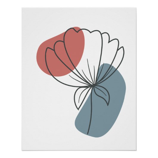 Minimalistische Abstracte kunst aan de muur Perfect Poster (Voorkant)