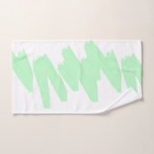 Minimalistische Abstracte Kunst Bleek Turquoise Gr Bad Handdoek (Handdoek)