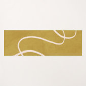 Minimalistische Abstracte kunst in Geel goud Yogamat (Voorkant (horizontaal))