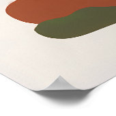 Minimalistische Abstracte Kunst Moderne Vector Ill Poster (Hoek)