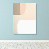 Minimalistische Abstracte kunst Neutral Stretched Canvas Afdruk (Insitu (Houten vloer))