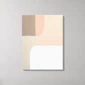 Minimalistische Abstracte kunst Neutral Stretched Canvas Afdruk (Voorkant)