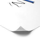 Minimalistische Abstracte kunst nr. 3 Poster (Hoek)