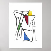 Minimalistische Abstracte kunst nr. 3 Poster (Voorkant)