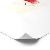 Minimalistische Abstracte kunst nr. 4 Poster (Hoek)