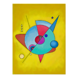 Minimalistische Abstracte kunst nr. 5 Perfect Poster