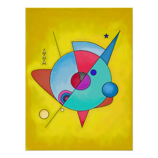 Minimalistische Abstracte kunst nr. 5 Perfect Poster (Voorkant)