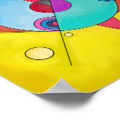 Minimalistische Abstracte kunst nr. 5 Poster (Hoek)