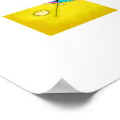 Minimalistische Abstracte kunst nr. 5 Poster (Hoek)