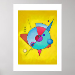 Minimalistische Abstracte kunst nr. 5 Poster