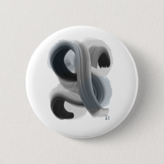 Minimalistische Abstracte kunstwerk Button (Voorkant)