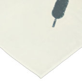 Minimalistische Abstracte Lake Chubby White Cat Ca Tafelkleed (Gekanteld)