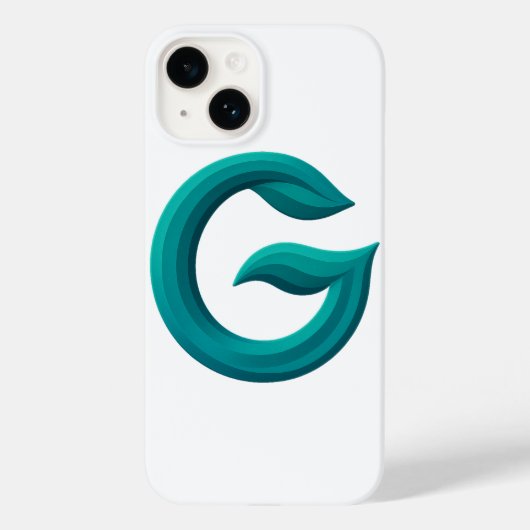 Minimalistische Abstracte Letter G iPhone 14 Hoes (Achterkant)