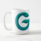 Minimalistische Abstracte Letter G Koffiemok (Links)