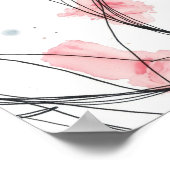 Minimalistische Abstracte Lijn Tekening Prints Set (Hoek)