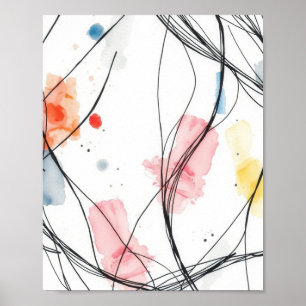 Minimalistische Abstracte Lijn Tekening Prints Set