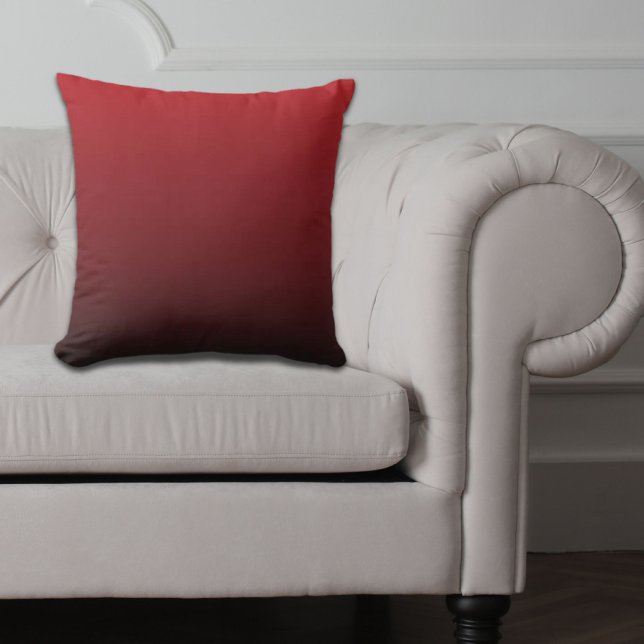 minimalistische abstracte marsala rode bogundy mar buitenkussen (minimalist abstract marsala red burgundy maroon outdoor pillow)