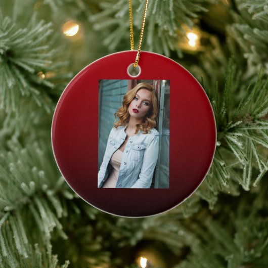 minimalistische abstracte marsala rode bogundy mar keramisch ornament (Boom)