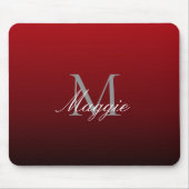 minimalistische abstracte marsala rode bogundy mar muismat (Voorkant)