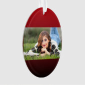 minimalistische abstracte marsala rode bogundy mar ornament (voorkant)