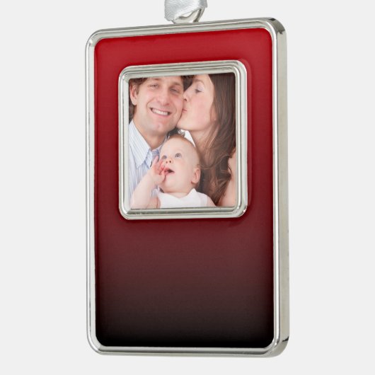 minimalistische abstracte marsala rode bogundy mar verzilverd omlijst ornament (Links)