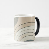 minimalistische Abstracte morphing-Mok Magische Mok (Voorkant rechts)