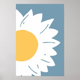 Minimalistische abstracte muur kunst van madeliefj poster