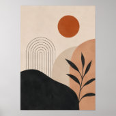 Minimalistische Abstracte Muurkunst Afdruk Neutraa Poster (Voorkant)
