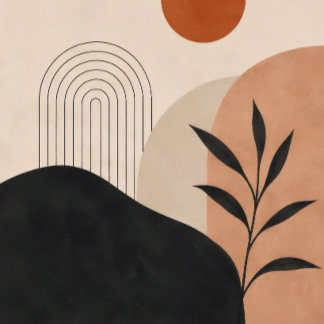 Minimalistische Abstracte Muurkunst Afdruk Neutraa Poster