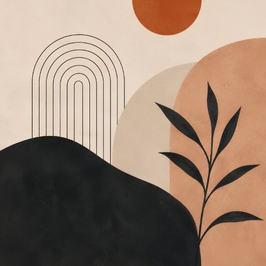 Minimalistische Abstracte Muurkunst Afdruk Neutraa Poster