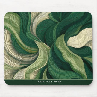 Minimalistische Abstracte Natuur Aardse Groene Bot Muismat