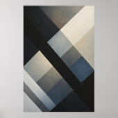 Minimalistische Abstracte Neutrale Tinten Poster (Voorkant)