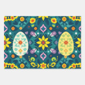 Minimalistische Abstracte Paaseierverpakking Inpakpapier Vel (Voorkant)