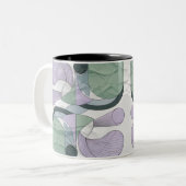 Minimalistische Abstracte Patroon Mok in Zachte Pa (Voorkant links)