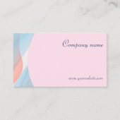 Minimalistische abstracte QR-code pastel Visitekaa Visitekaartje (Voorkant)